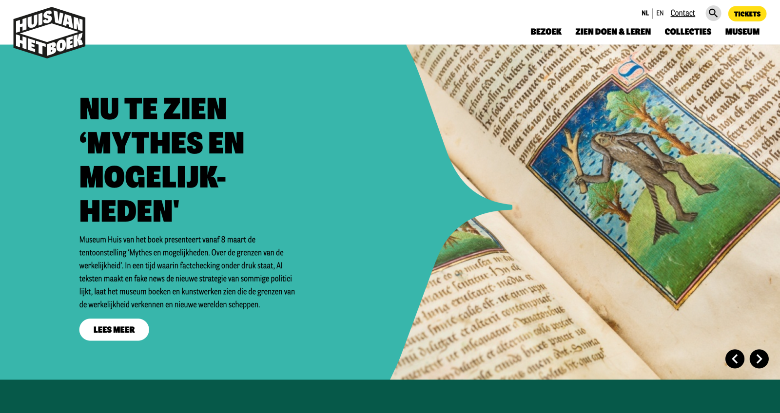 Huis van het boek homepage